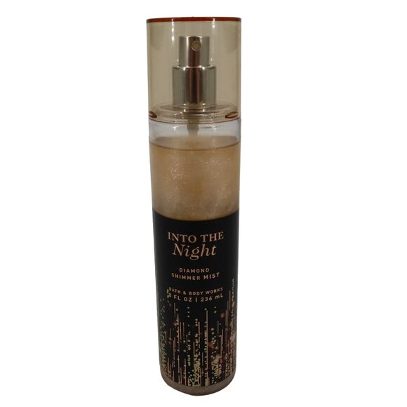 Bath and Body Works Into the Night Diamond Shimmer Mist 8oz USED 92% Full - Picture 1 of 8